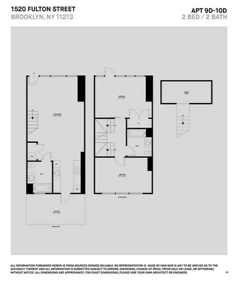 Floor plan for 2 beds, 2 baths, 930 sqft